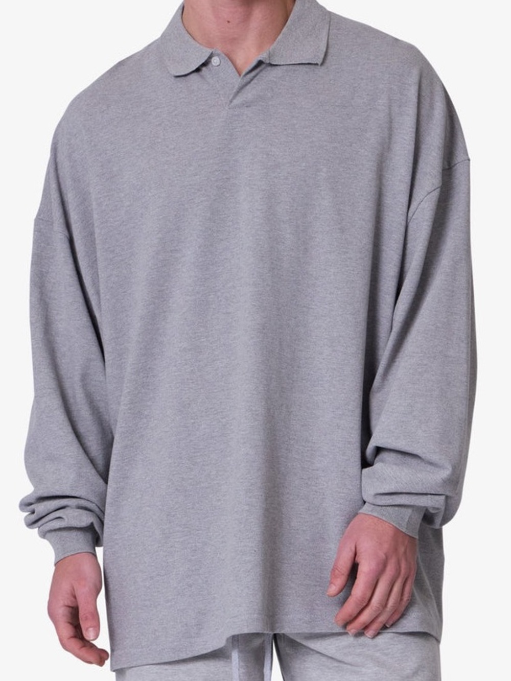 MNML Men's Oversized Polo Shirt - White